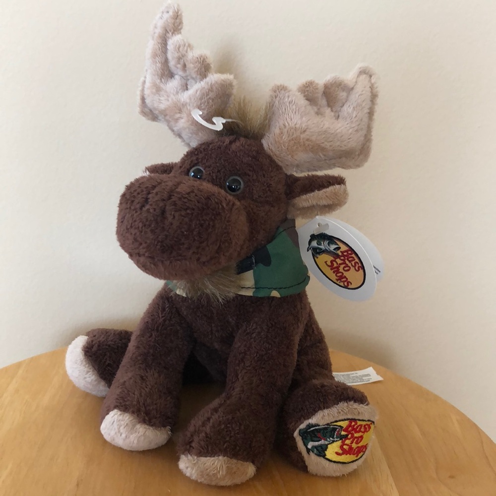 Animal Adventure Moose Plush 8”
 Bass Pro Shops 2006 Stuffed Animal 
Toy- NWT